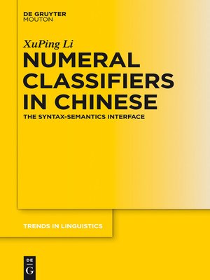 cover image of Numeral Classifiers in Chinese